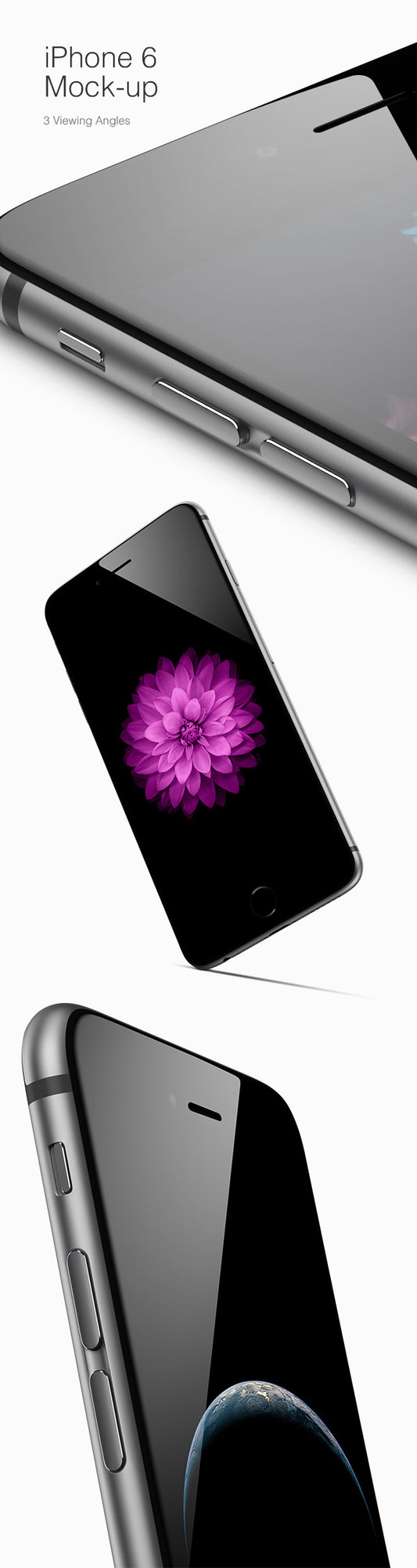 Free Iphone 6 Mockup – 3 Viewing Angles