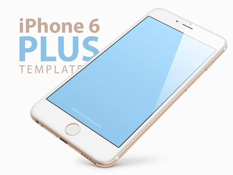 Free iPhone 6 PLUS Template Mockup [PSD]