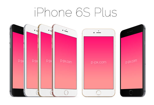 Free iPhone 6S Plus Vector Mockups
