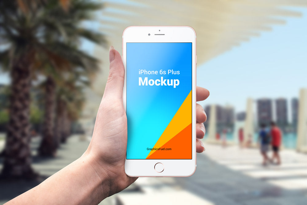 Free iPhone 6s Plus Outdoor Mockups PSD