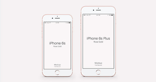 Free Iphone 6S Psd Rose Gold Mockup