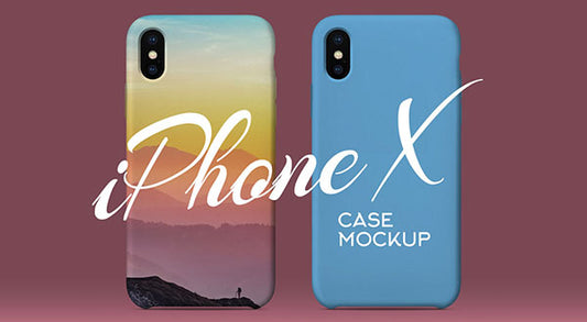 Free Iphone X Silicon Case Back Cover Mockup Psd