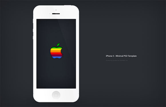 Free Iphone5 Minimal Mockup Psd