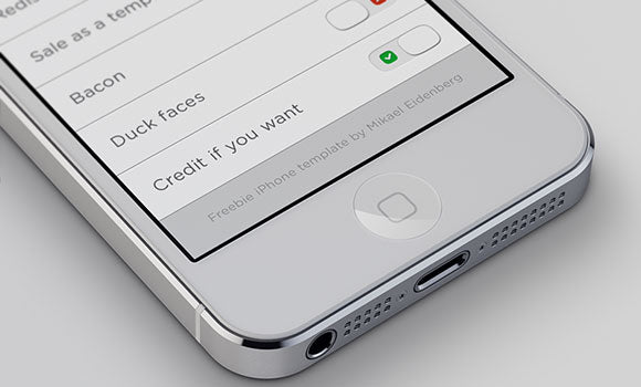 Free Iphone5 Psd Mockup Template