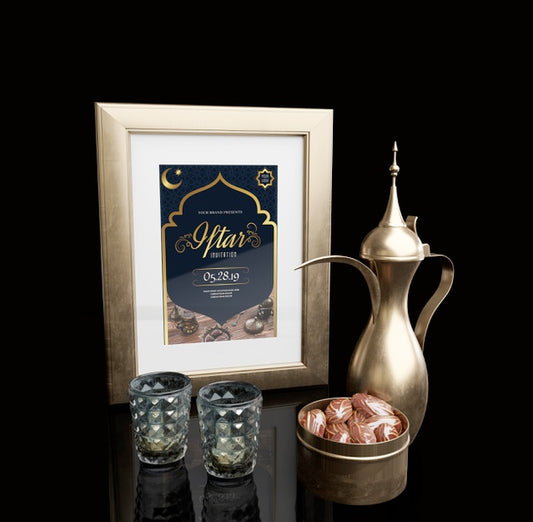 Free Islamic New Year Arrangement With Dried Dates Psd
