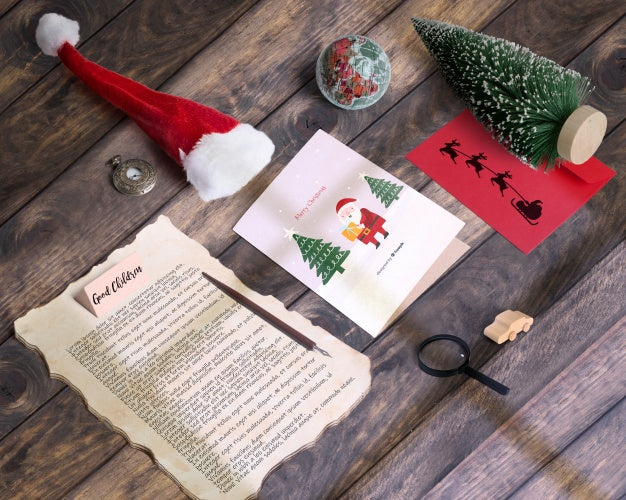 Free Isometric Christmas Mockup Psd