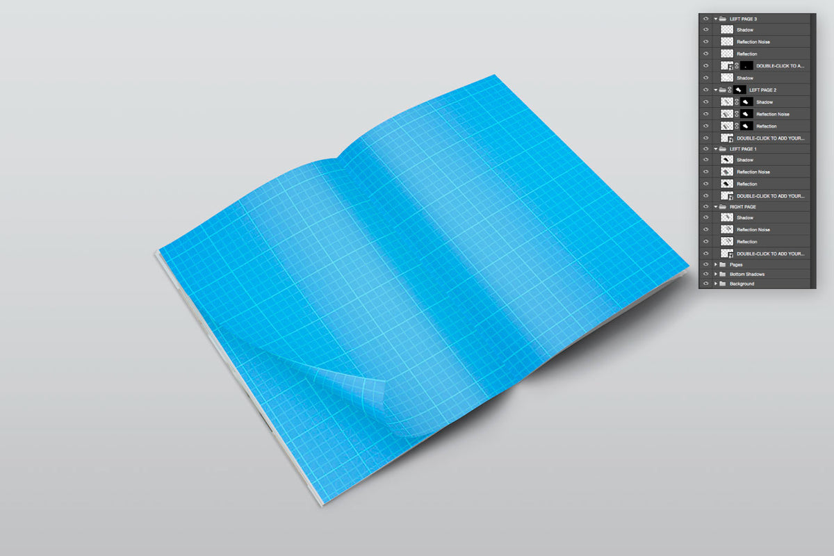 Free A4 PSD Magazine Mockup Isometric View – CreativeBooster