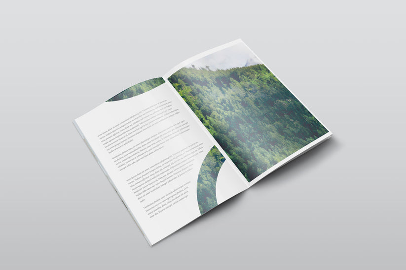 Free A4 PSD Magazine Mockup Isometric View – CreativeBooster