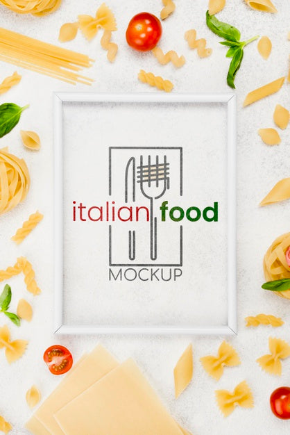 Free Italian Food Concept With Pasta Psd