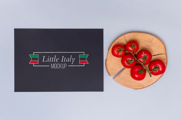 Free Italian Food Concept With Tomatoes Psd