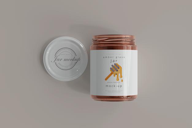 Free Jar Mockup Psd