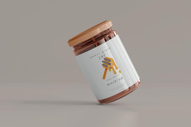 Free Jar Mockup Psd