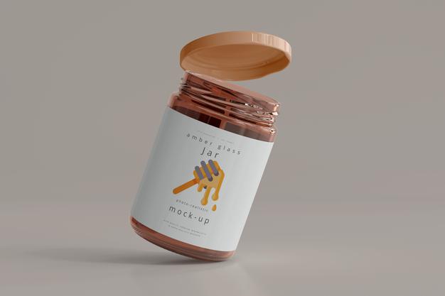 Free Jar Mockup Psd