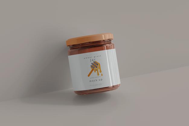 Free Jar Mockup Psd