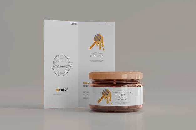 Free Jar Mockup Psd