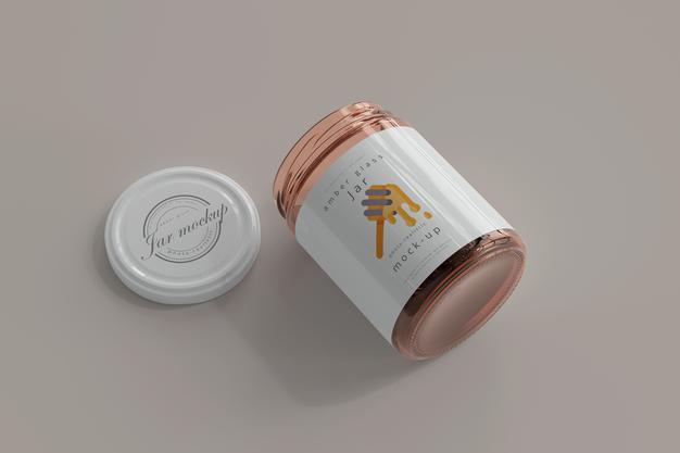 Free Jar Mockup Psd