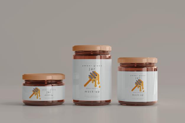 Free Jar Mockups Psd