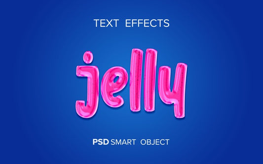 Free Jelly Liquid Text Effect Psd