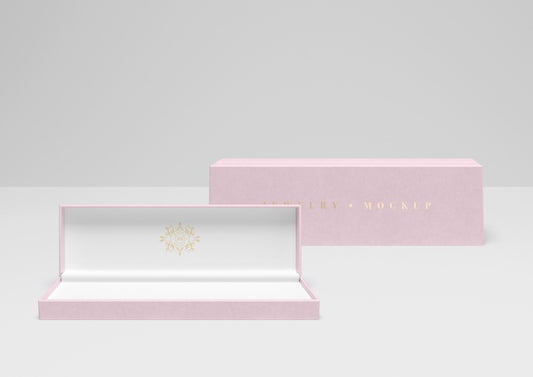 Free Jewellery Packaging Box Mock-Up Psd