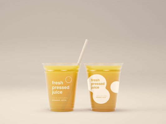 Free Juice Cups Mockup Psd
