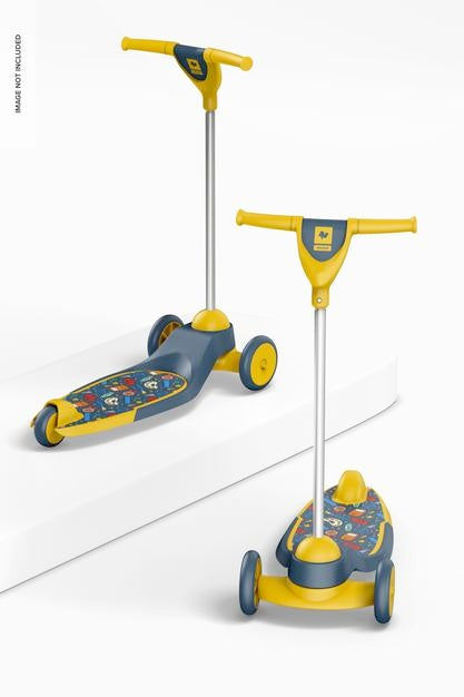 Free Kick Scooters Toy Mockup Psd