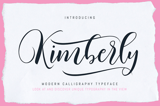 Free Kimberly Wedding Script Font