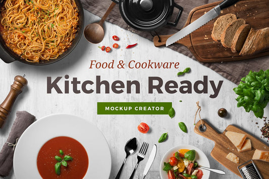 Free Kitchen Ready Mockup Scene