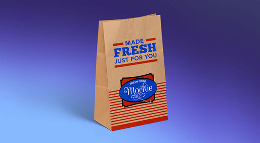 Free Kraft Paper Take Away Food Packaging Mockup Psd