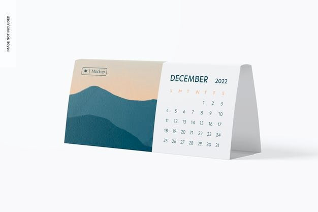 Free Landscape Table Calendar Mockup Psd