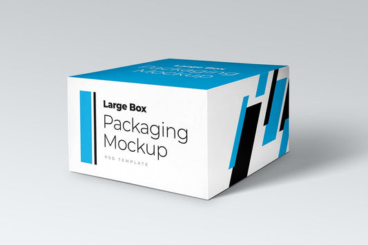 Free Large Box Packaging Mockup