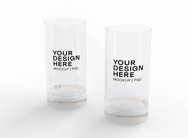 Free Large Glass Mockup Psd