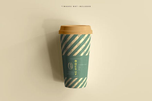 Free Large Size Biodegradable Paper Cup Mockup Psd