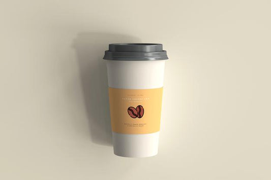 Free Large Size Paper Coffee Cup Mockup Psd