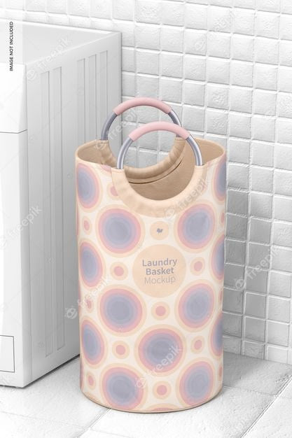 Free Laundry Basket Mockup Psd