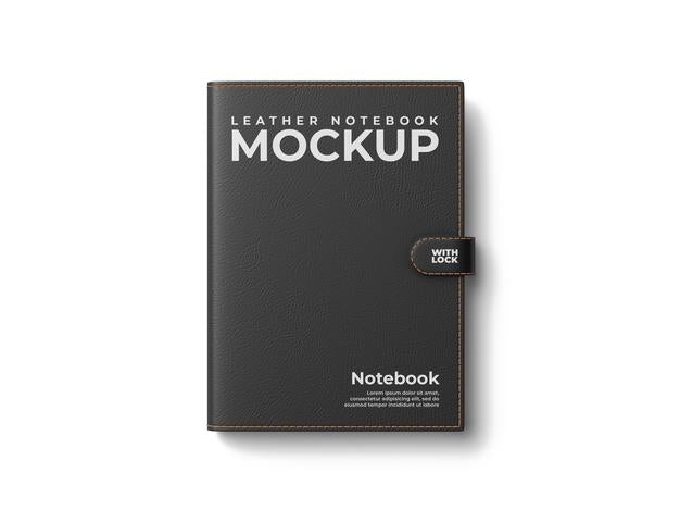 Free Leather Notebook Mockup Template Psd