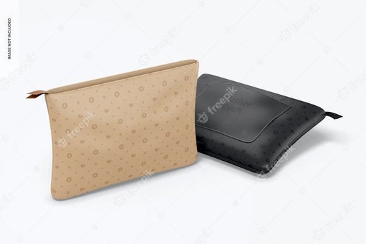 Free Leather Pouches Mockup Psd