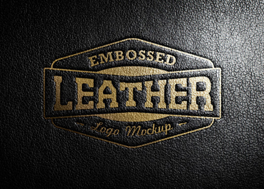 Free Leather Stamping Logo Mockup
