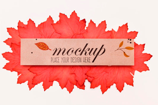 Free Leaves Assortment Autumnal Mock-Up Style Psd