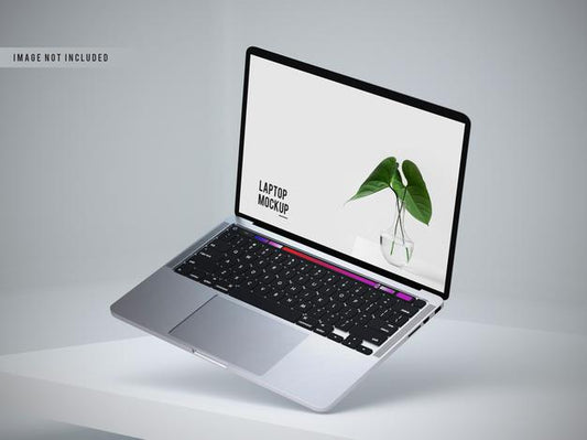 Free Left View Of Laptop Mockup Design Psd