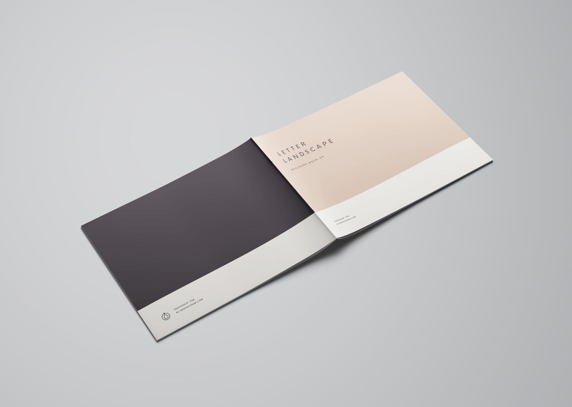 Free Letter Landscape Brochure Mockup – CreativeBooster