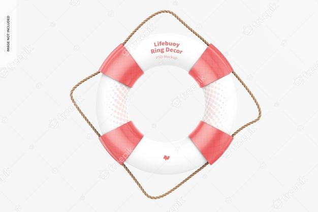 Free Lifebuoy Ring Decor Mockup Psd