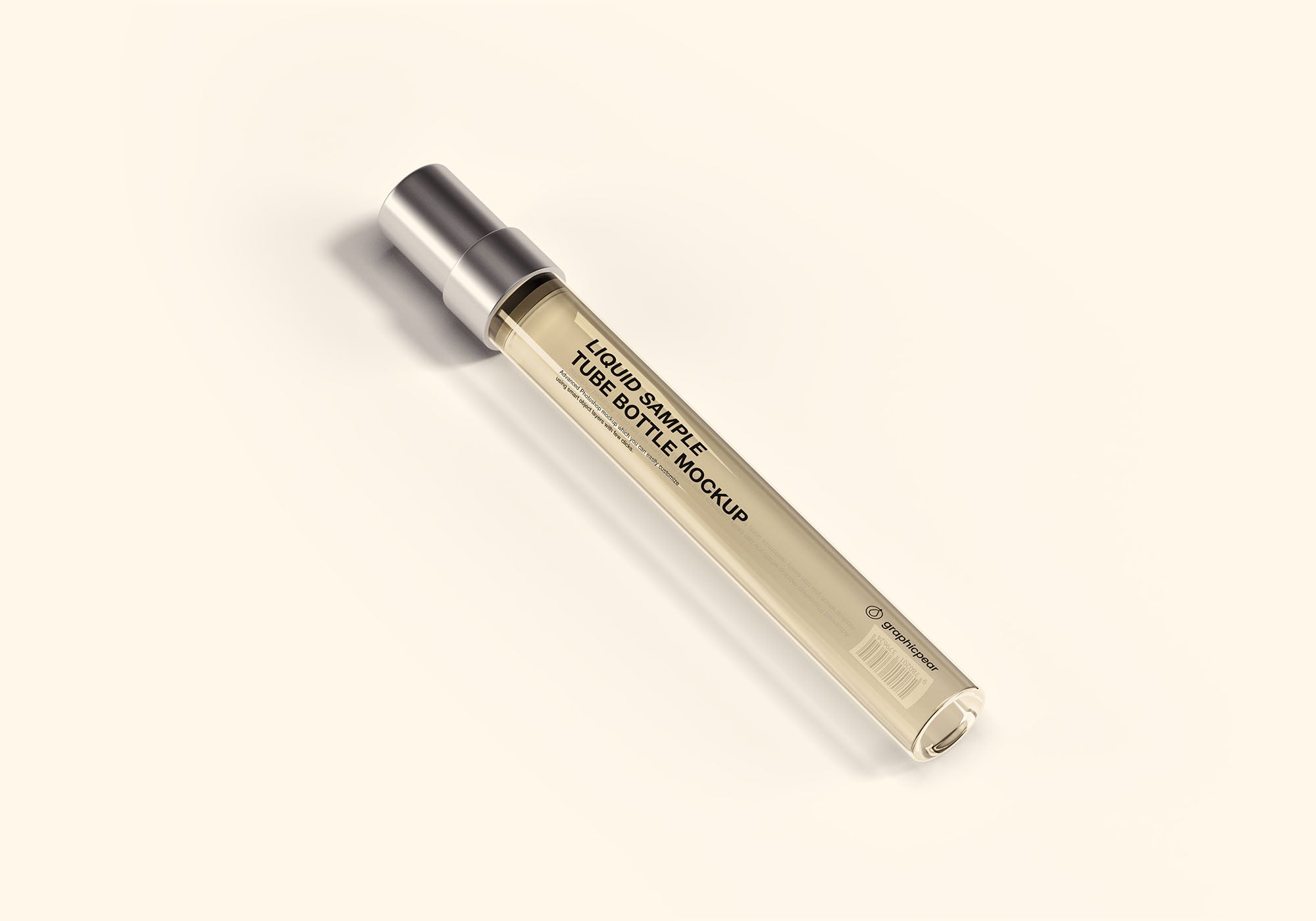 Free Liquid Sample Tube Bottle Mockup – CreativeBooster