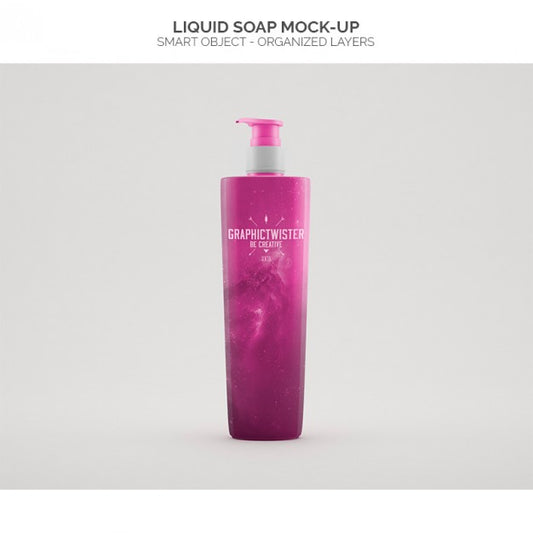 Free Liquid Soap Mock-Up Psd