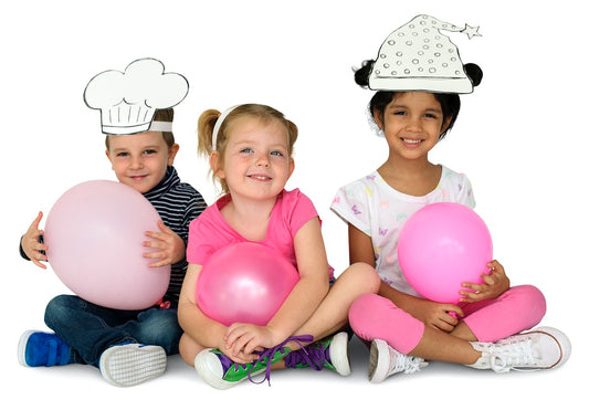 Free Little Kids Papercrafted Hats Balloon