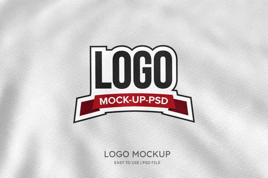 Free Logo Mockup On White Fabric Psd