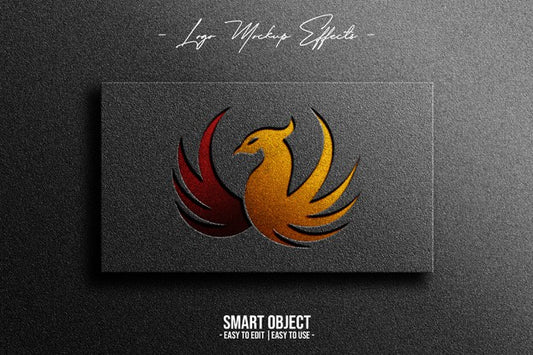 Free Logo Mockup With Phoenix Psd