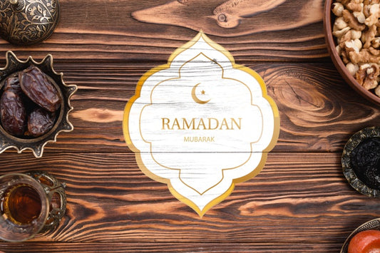 Free Logo Mockup With Ramadan Concept Psd