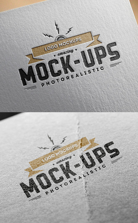 Free Logo Mockups – Paper Edition
