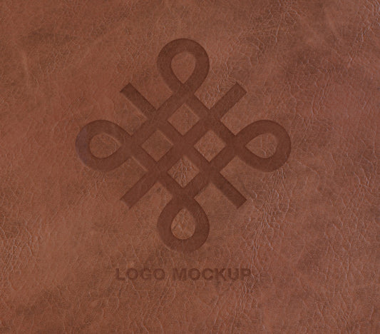 Free Logo On Leather Mockup Psd