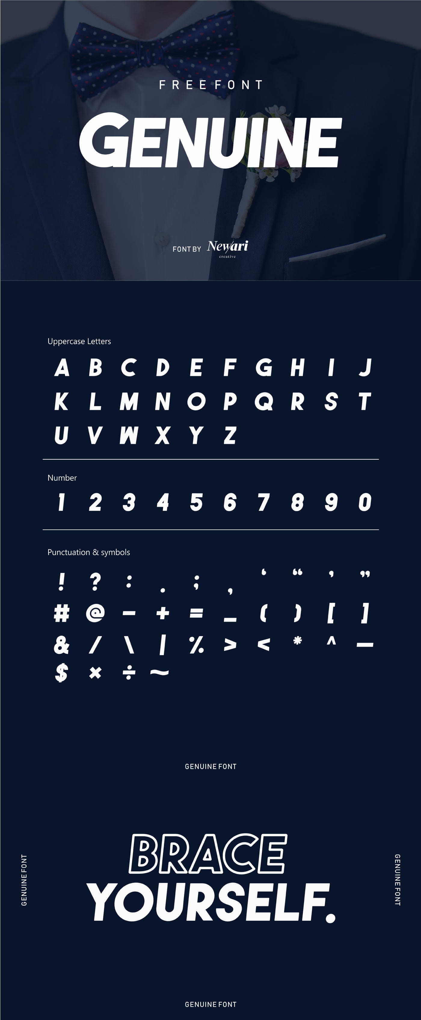 Genuine - Free Bold & Elegant Sans Serif Font